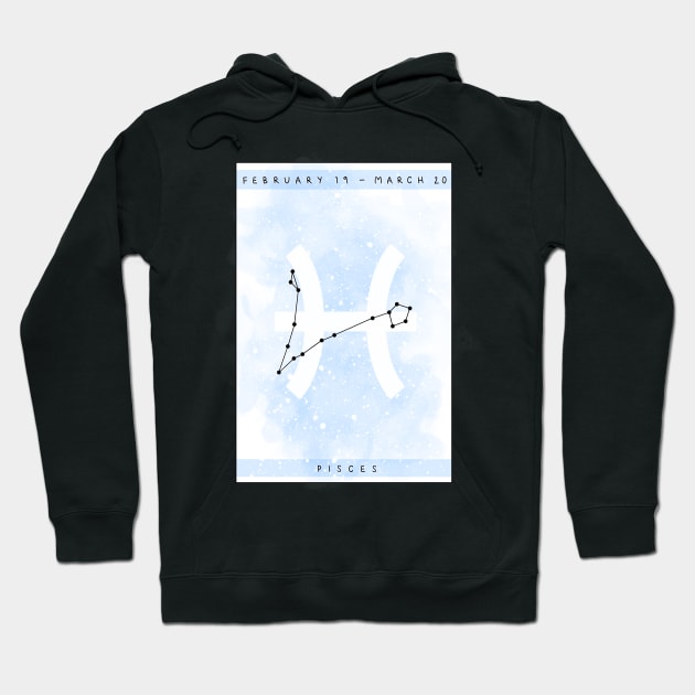 Pisces star sign design Hoodie by destinybetts